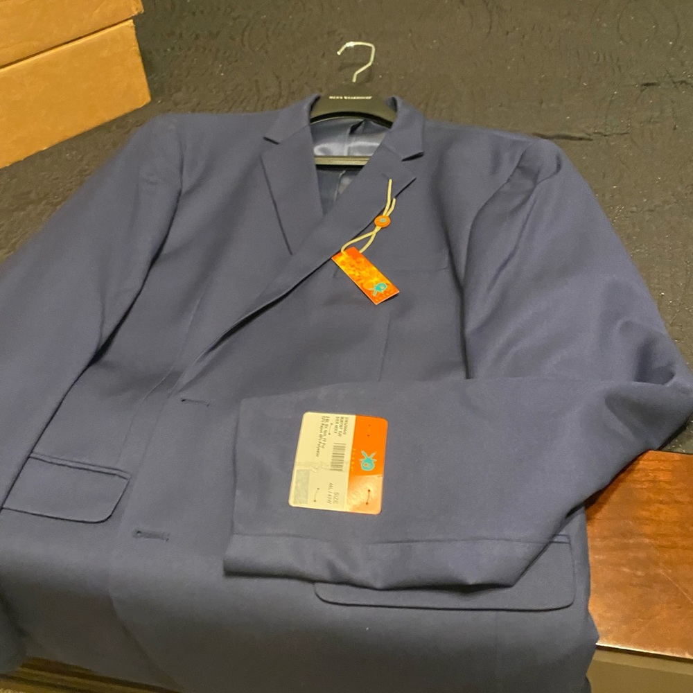 Egara Skinny Fit Suit, Postman Blue. 48L